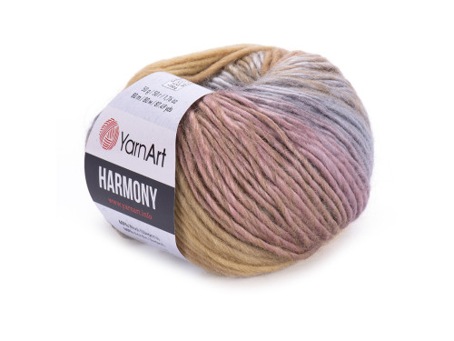 Włóczka wełniano-akrylowa Harmony - YarnArt - 09, 50 g, 80 m