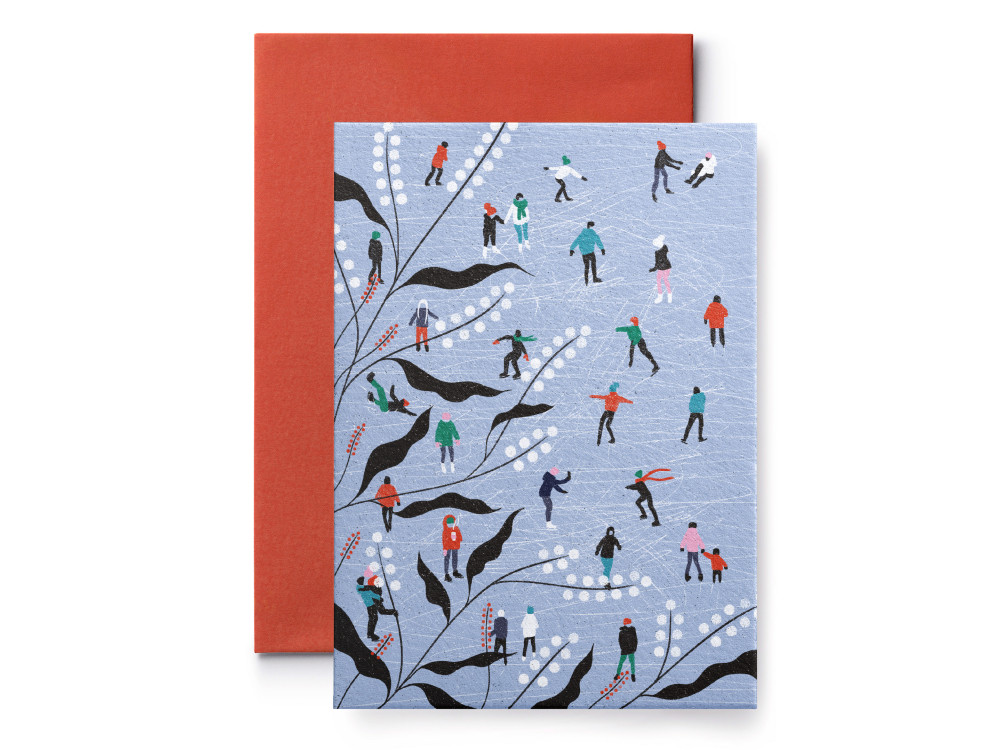 Greeting card - Suska & Kabsch - Ice Rink, 15,4 x 11 cm
