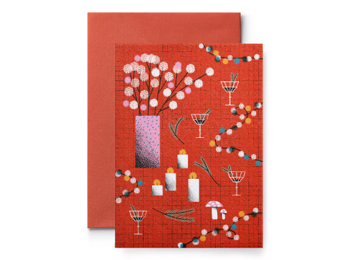 Greeting card - Suska & Kabsch - Christmas Table, 15,4 x 11 cm