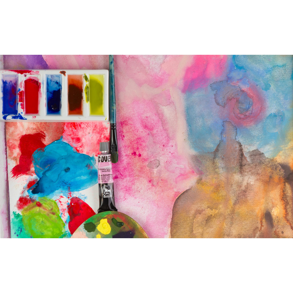 Set of Tempera Gouache Cover paints - Renesans - 12 x 60 ml