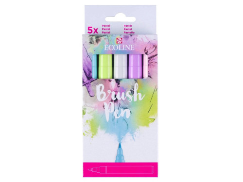 Brush Pen watercolor set Ecoline - Talens - 5 pcs.