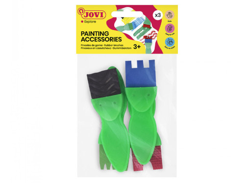 Rubber paint brushes for children - Jovi - 4 pcs