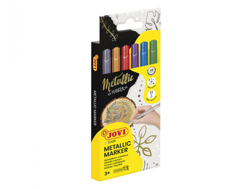 Metallic felt-tip pens - Jovi - 6 colors