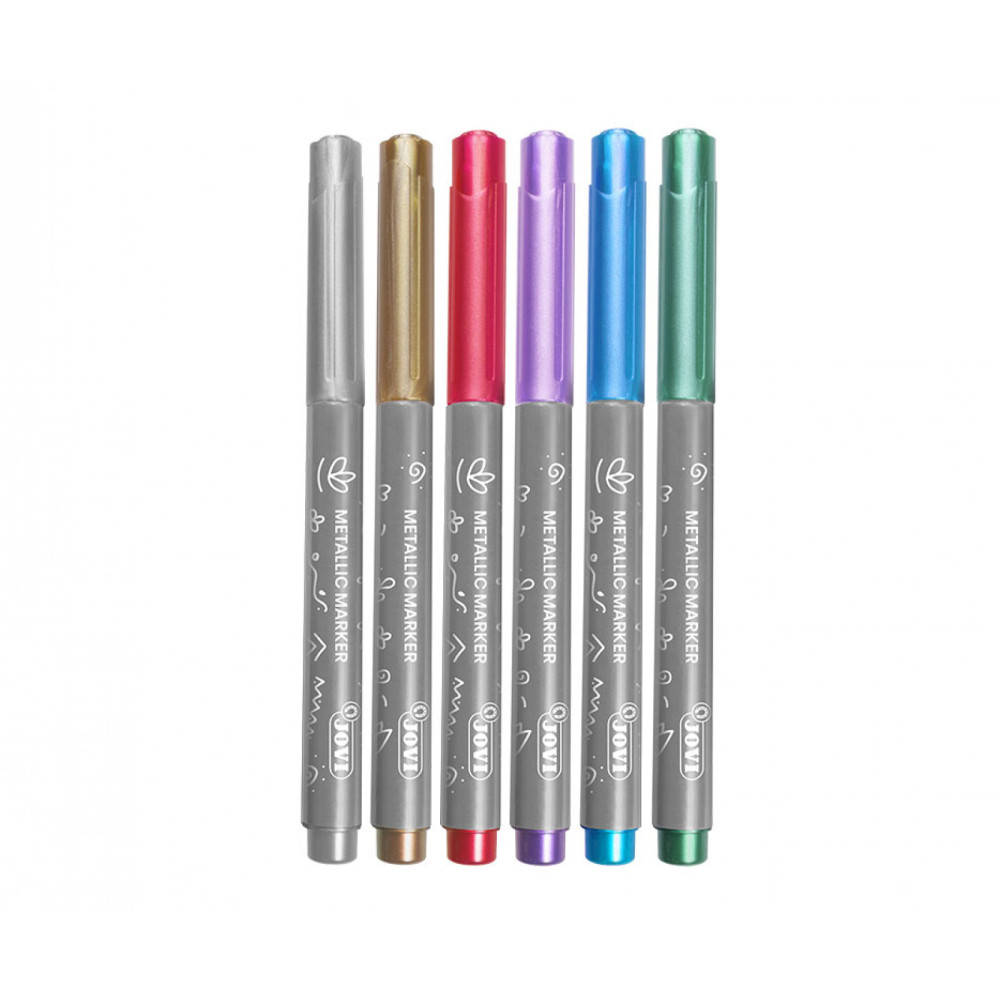 Metallic felt-tip pens - Jovi - 6 colors