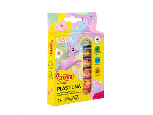 Modelling clay - Jovi - Pastel 6 colors x 15 g