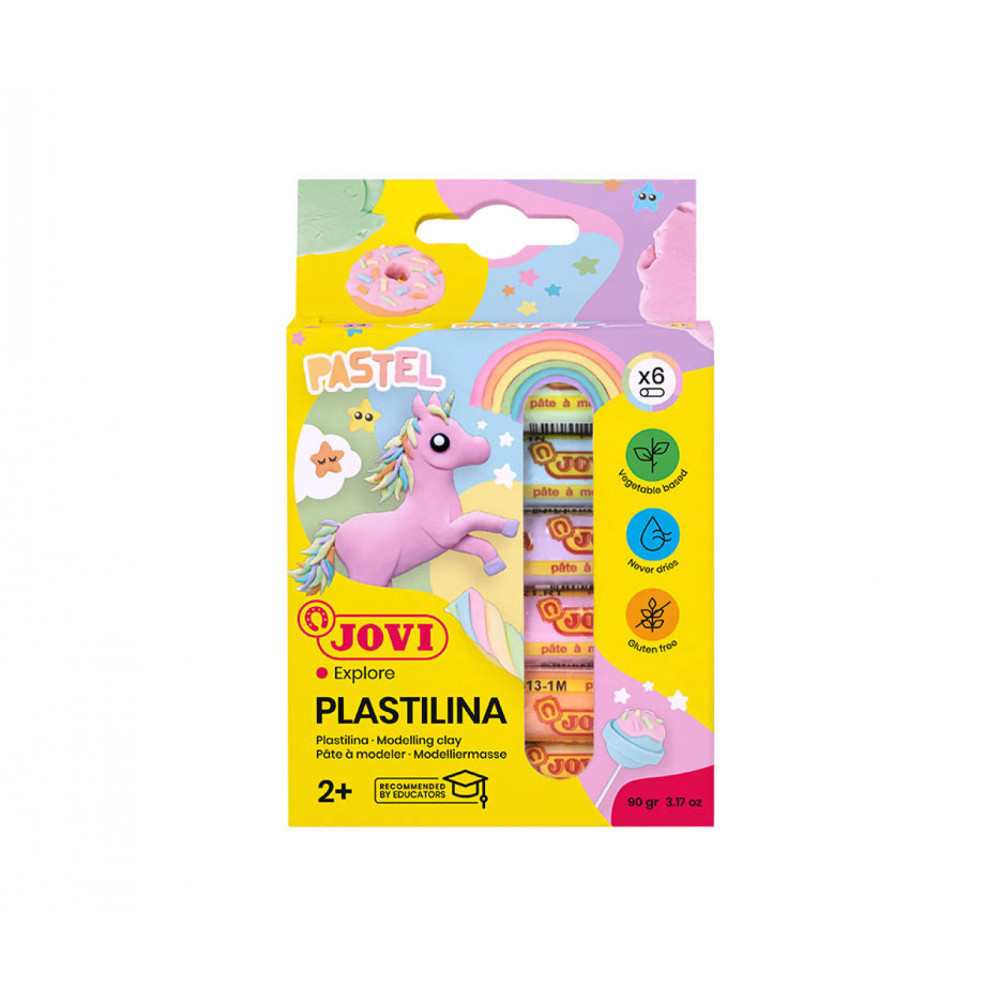 Plastelina - Jovi - Pastel, 6 kolorów x 15 g