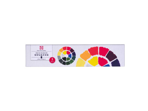 Set of Designer gouache paints in jars - Royal Talens - 5 colors x 50 ml