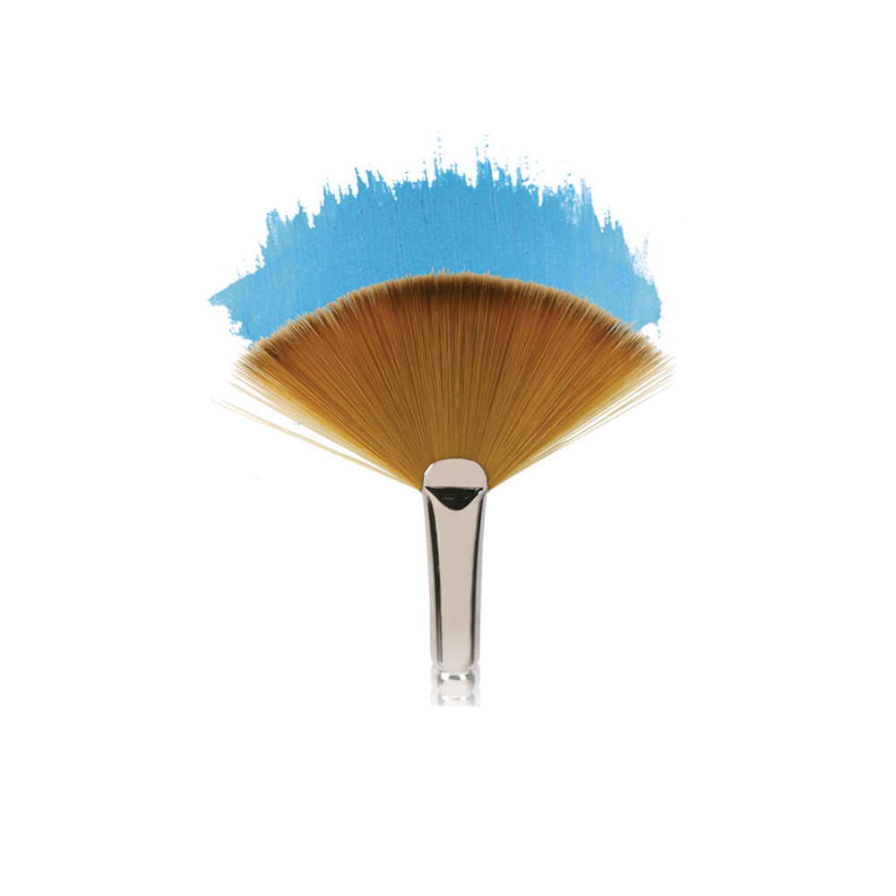 Fan, synthetic Cotman brush, series 888 - Winsor & Newton - long handle, no. 6