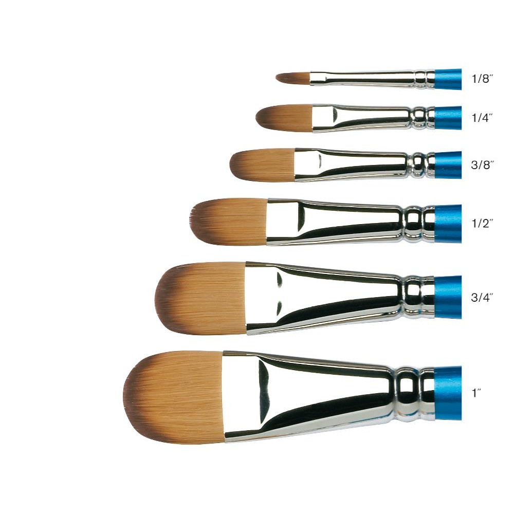 Filbert, synthetic Cotman brush, series 668 - Winsor & Newton - short handle, no. 1