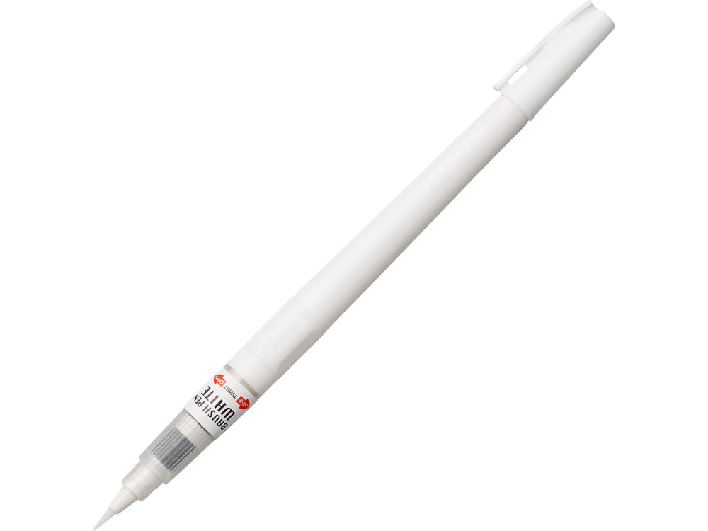 Brush calligraphy pen - Kuretake - white