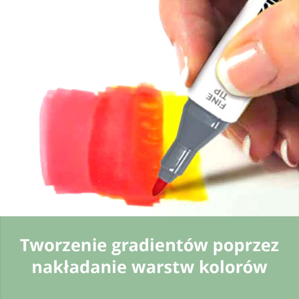 Zestaw markerów dwustronnych Artists Graphic Marker - Zieler - 25 kolorów