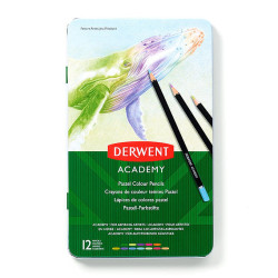 Set of Academy Pastel color pencils - Derwent - 12 pcs.