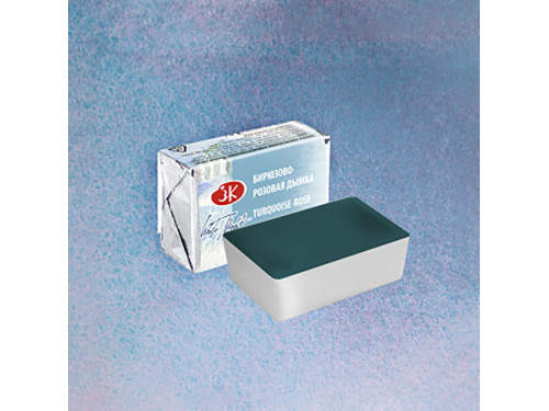 Farba akwarelowa Białe Noce - St. Petersburg - Turquoise-Rose Mist, kostka