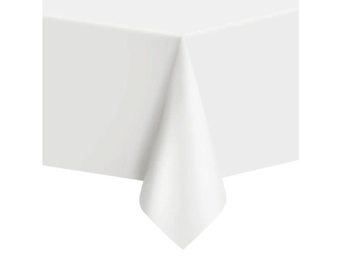 Waterproof tablecloth - white, 137 x 274 cm
