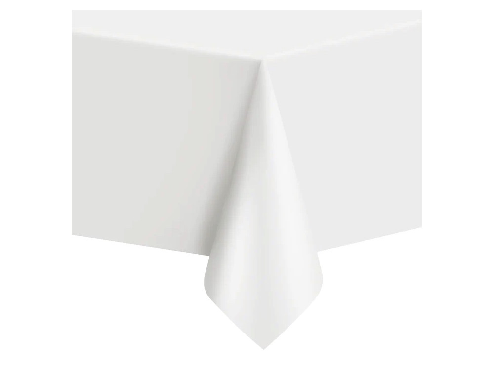 Waterproof tablecloth - white, 137 x 274 cm