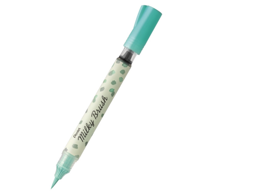 Pisak pędzelkowy Milky Brush - Pentel - miętowy