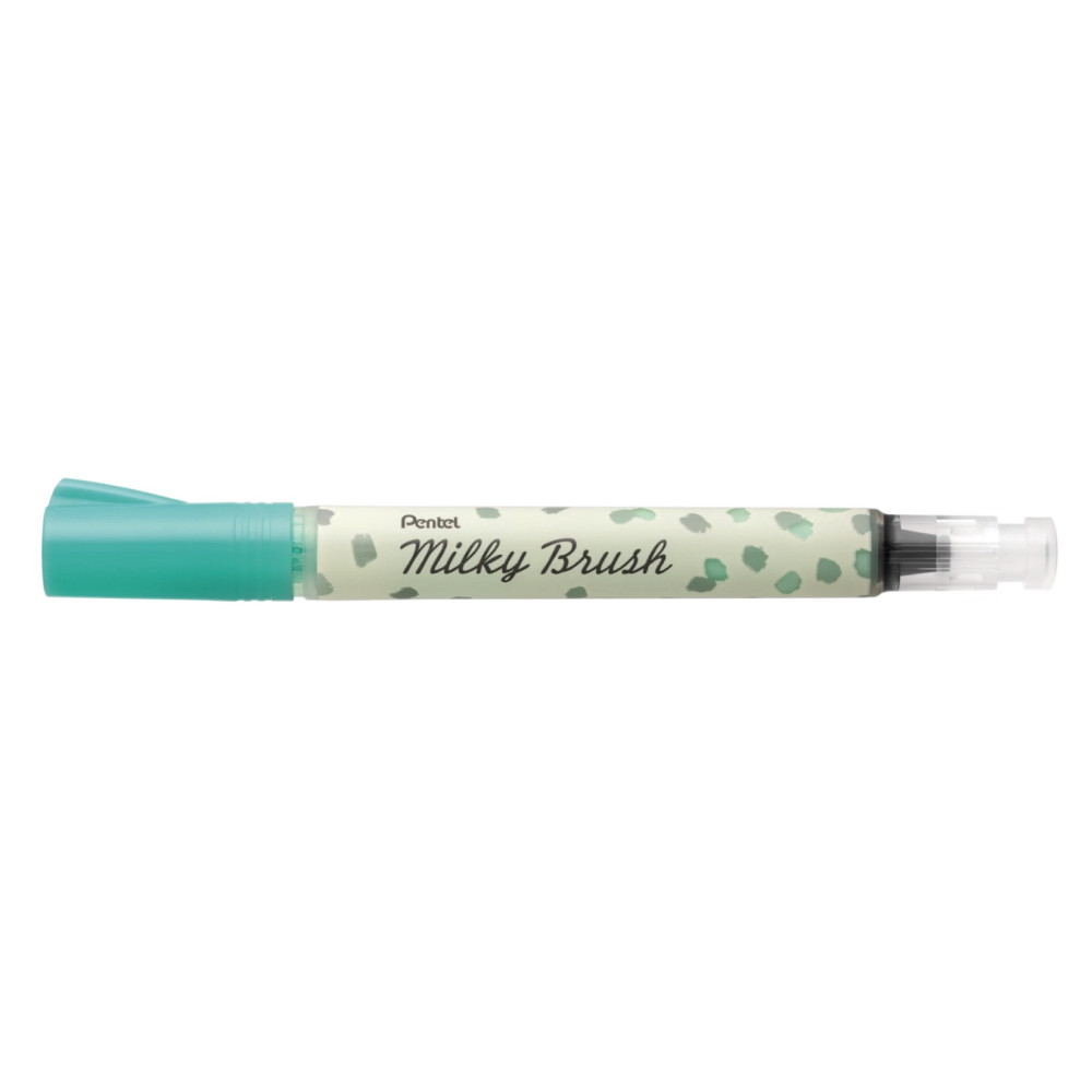 Milky Brush calligraphy pen - Pentel - mint