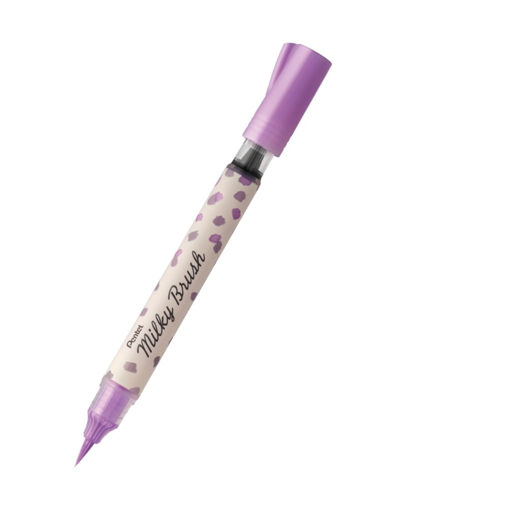 Milky Brush calligraphy pen - Pentel - violet