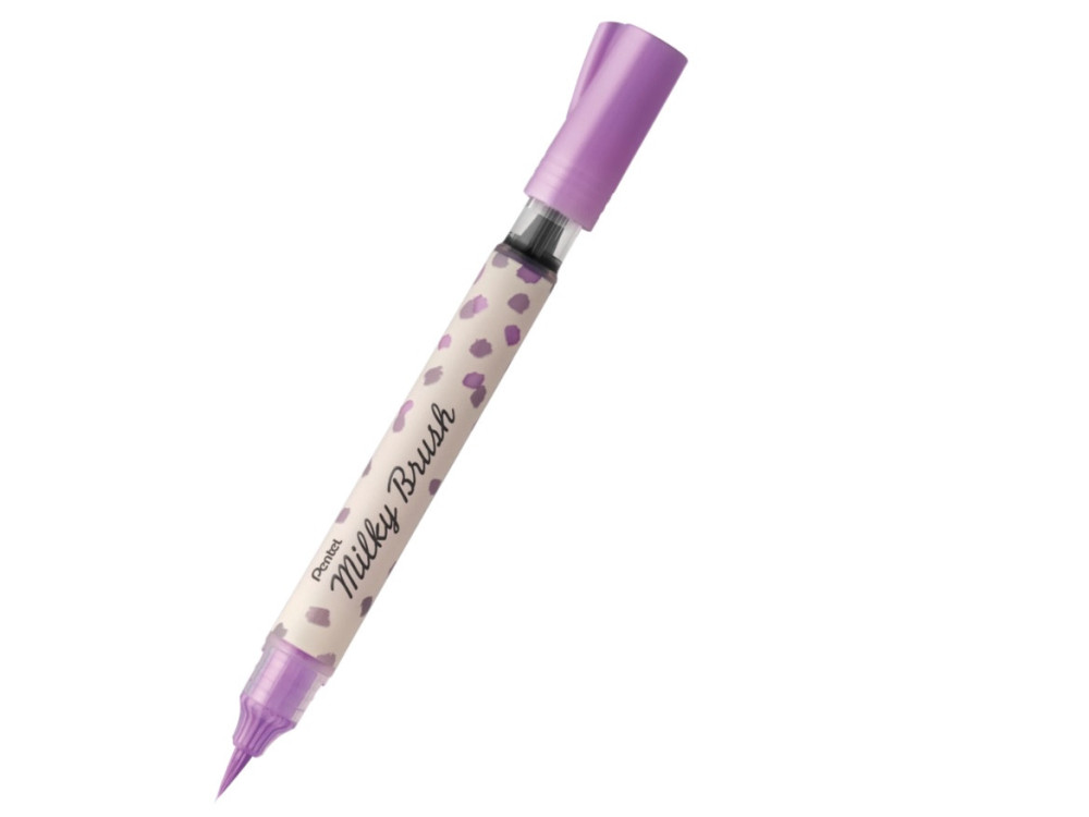 Milky Brush calligraphy pen - Pentel - violet