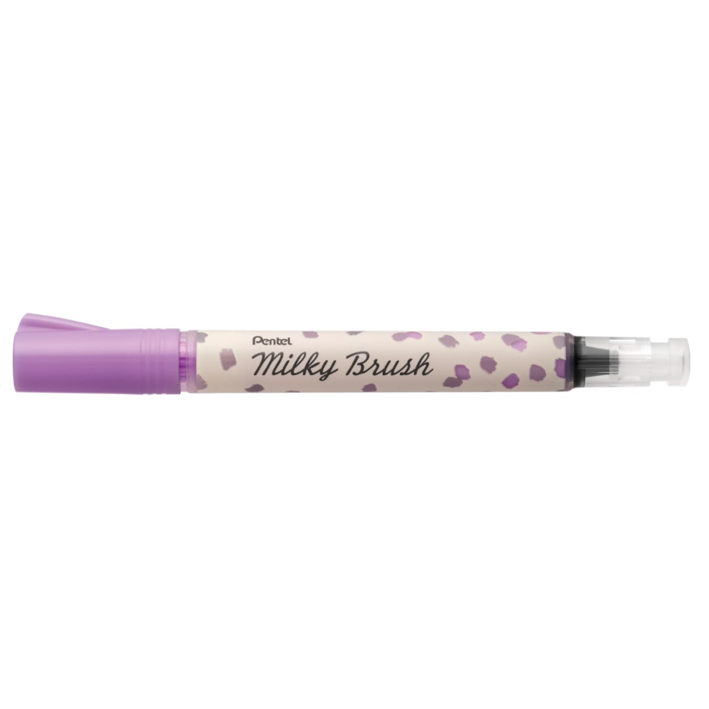 Milky Brush calligraphy pen - Pentel - violet