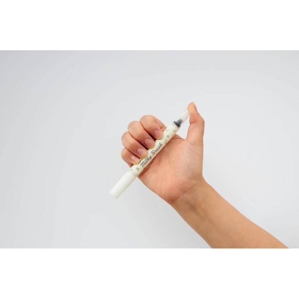 Milky Brush calligraphy pen - Pentel - white