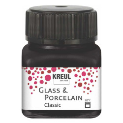 Glass & Porcelain Classic paint - Kreul - Black, 20 ml