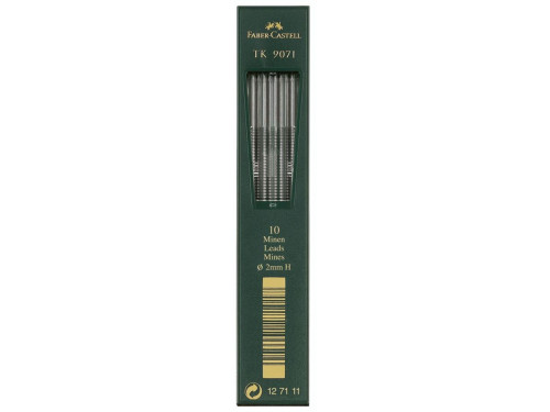 Mechanical pencil lead refills - Faber-Castell - H, 10 pcs.