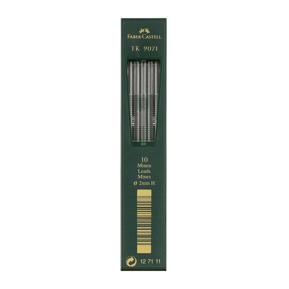 Mechanical pencil lead refills - Faber-Castell - H, 10 pcs.