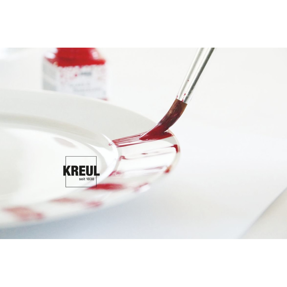 Farba do szkła i porcelany Classic - Kreul - Metallic Silver, 20 ml