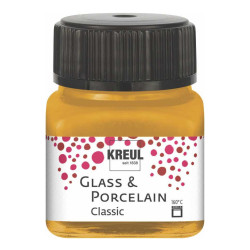 Farba do szkła i porcelany Classic - Kreul - Metallic Gold, 20 ml