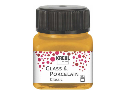 Glass & Porcelain Classic paint - Kreul - Metallic Gold, 20 ml