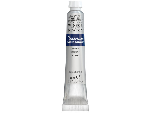 Cotman Watercolor Paint - Winsor & Newton - Silver, 8 ml