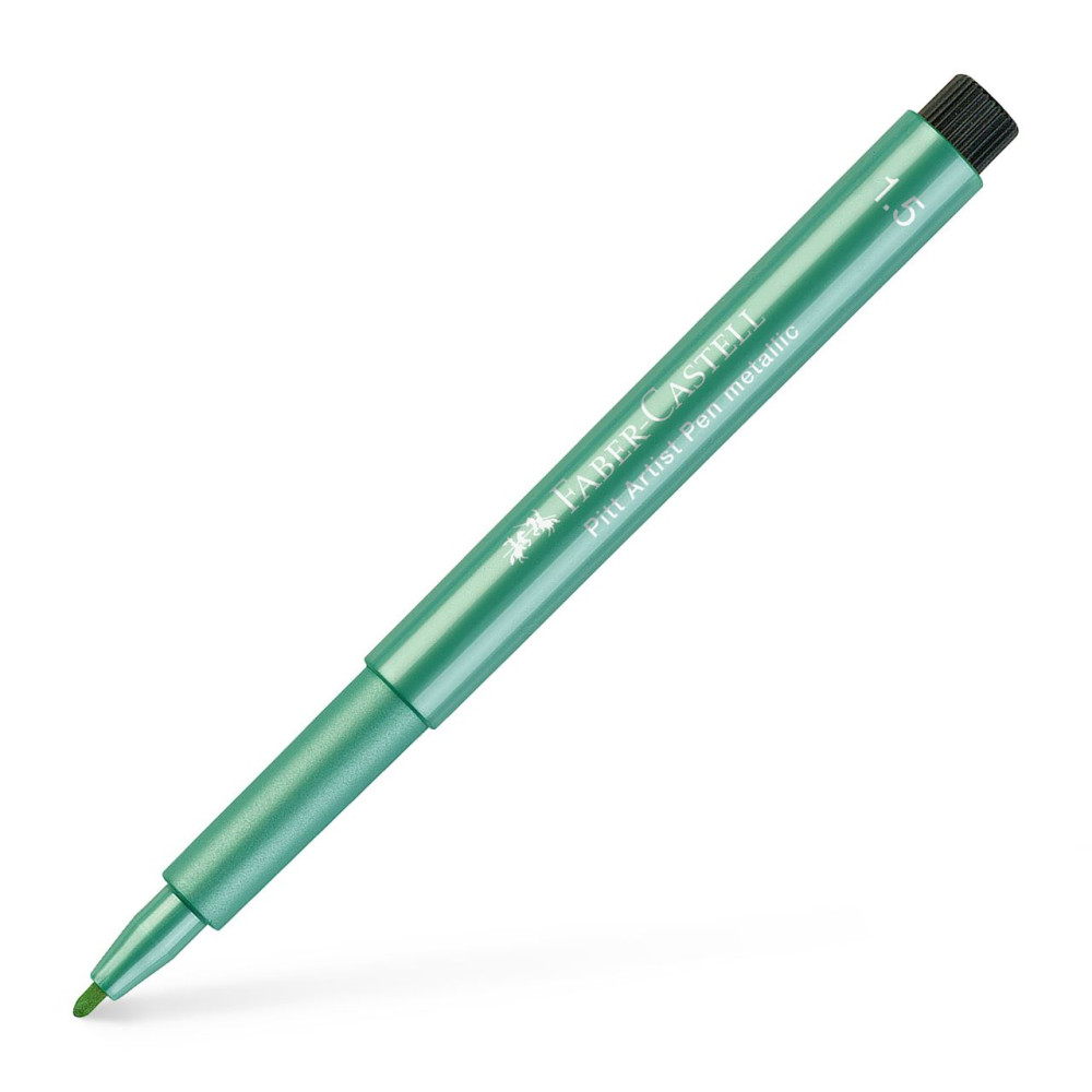 Pisak artystyczny Pitt Artist Pen - Faber-Castell - 294, Green Metallic