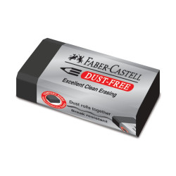 Gumka kauczukowa Dust Free - Faber-Castell - czarna