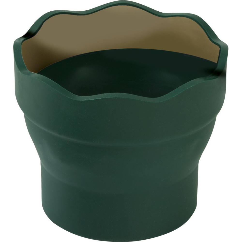 Foldable Click&Go water cup - Faber-Castell - dark green
