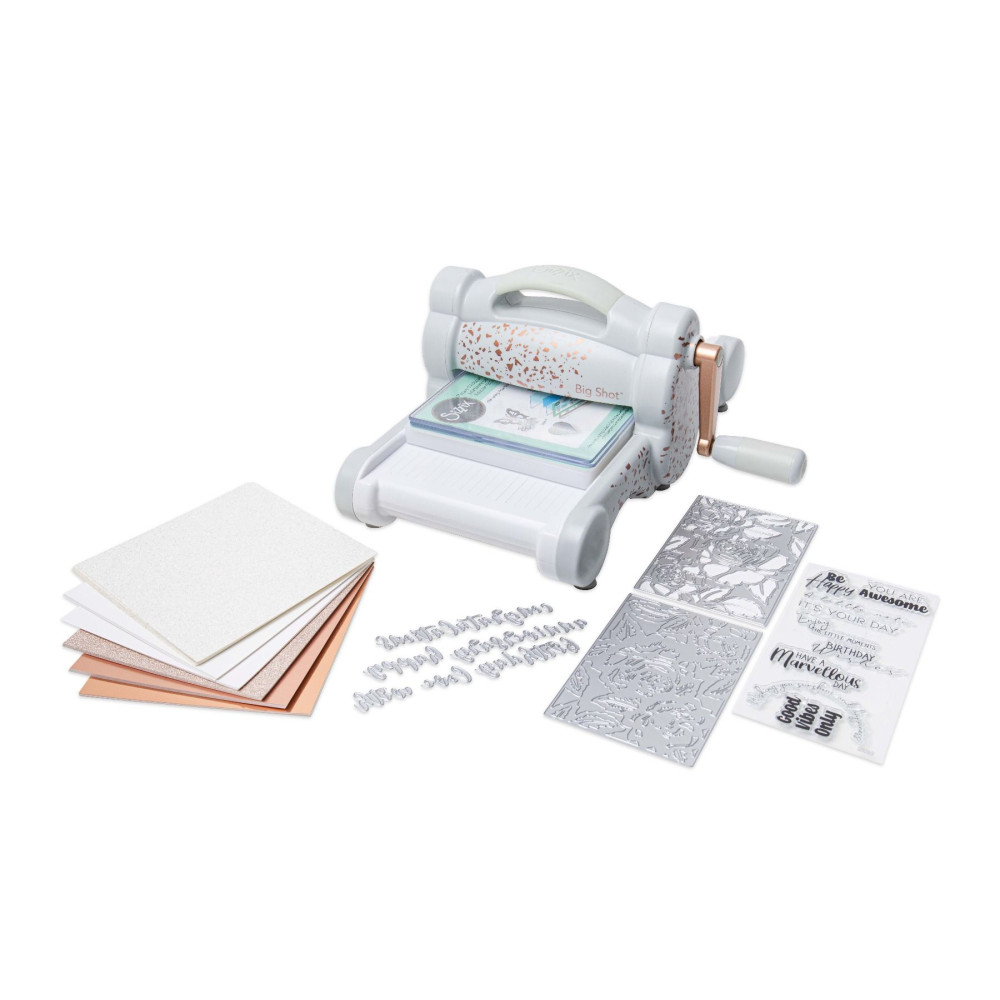 Die-cutting and embossing Machine Big Shot - Sizzix - Gray & Rose Gold, A5