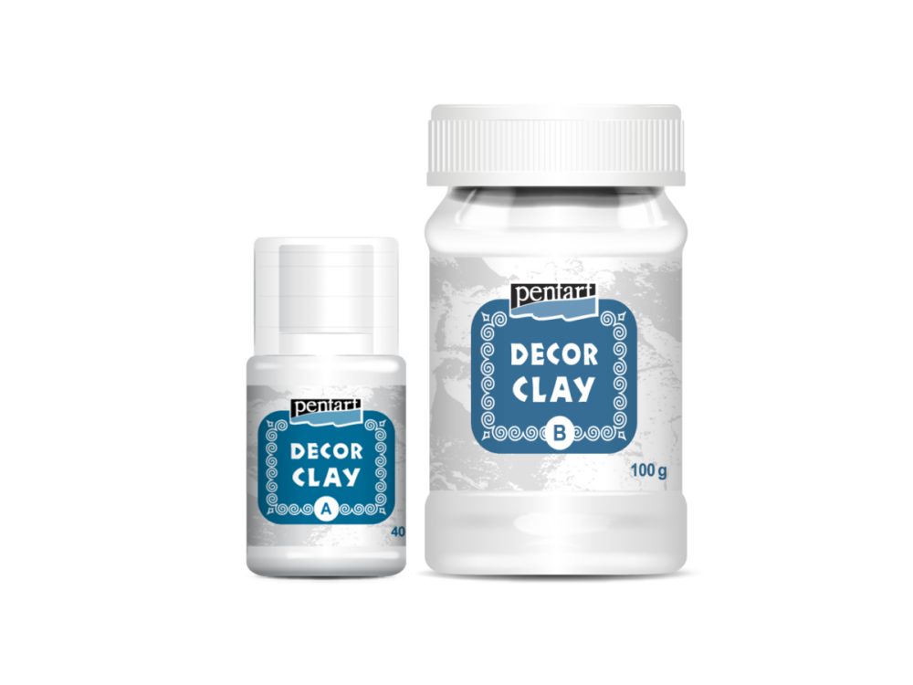 Decor clay, two component - Pentart - 100 g + 40 ml