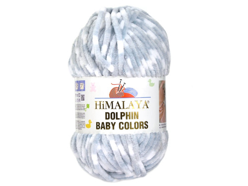 Włóczka poliestrowa Dolphin Baby Colors - Himalaya - 32, 100 g, 120 m