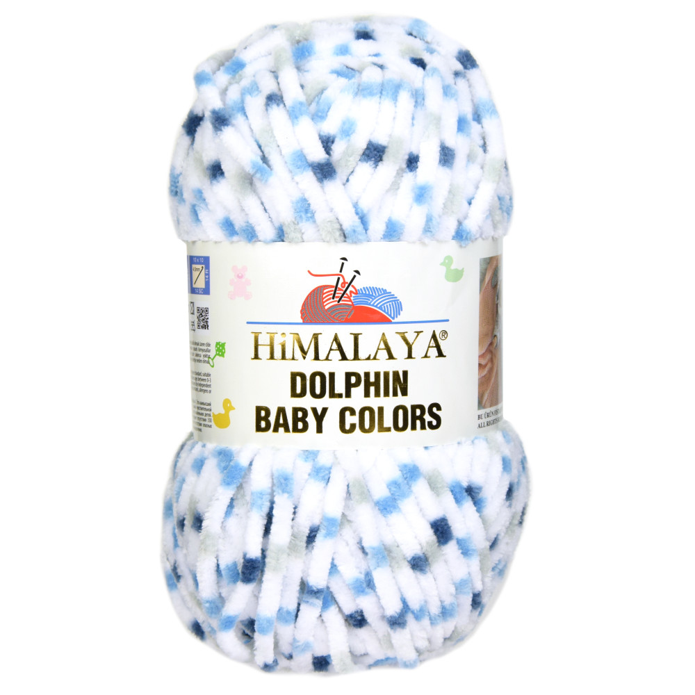 Włóczka poliestrowa Dolphin Baby Colors - Himalaya - 11, 100 g, 120 m