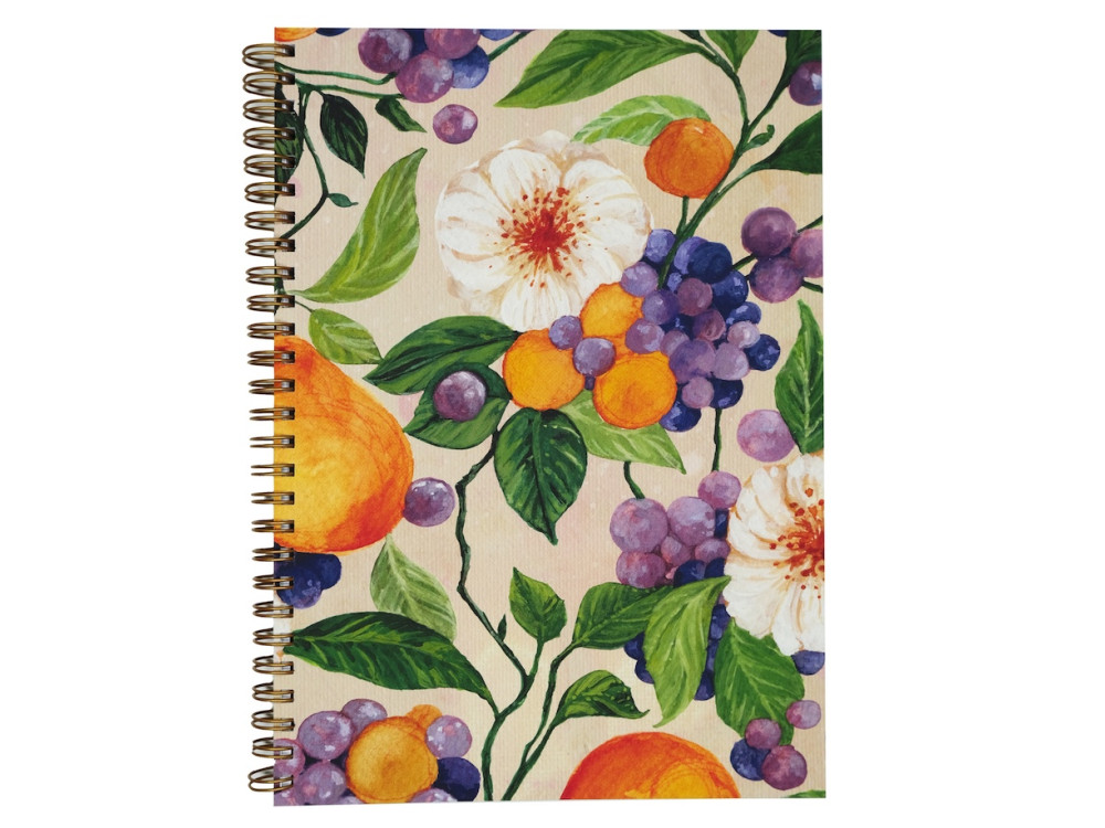 Spiral Notebook Blooming Orchard B5 - Devangari - dotted, softcover, 120 g/m2