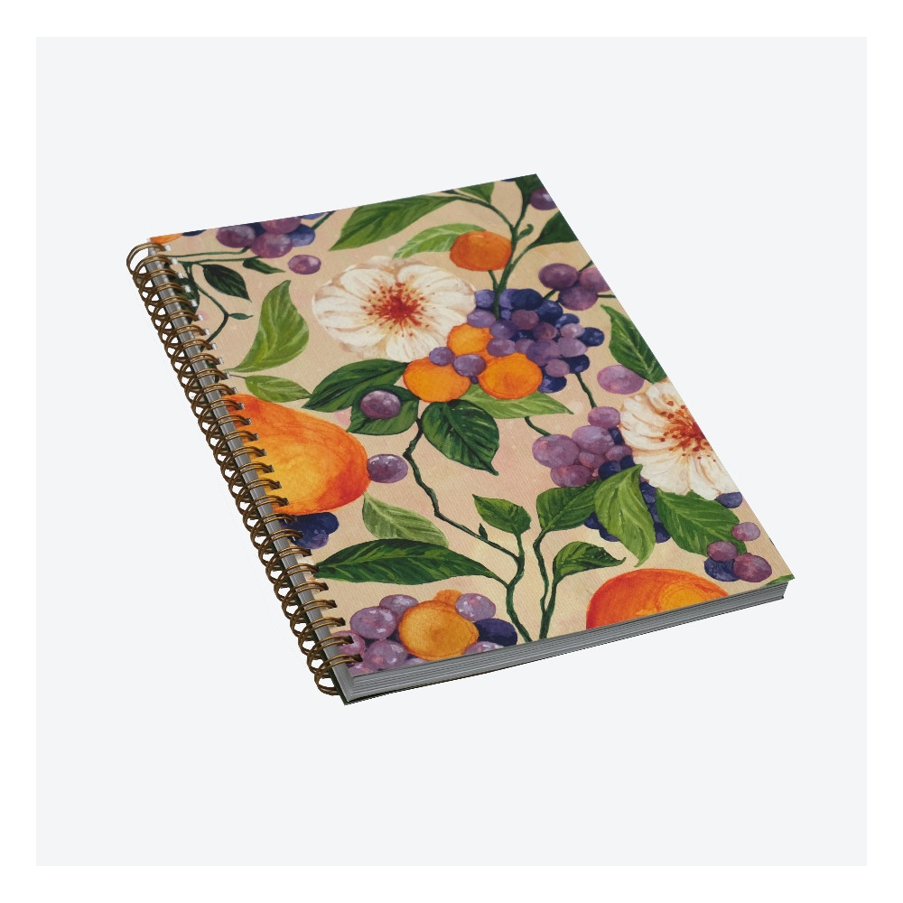 Spiral Notebook Blooming Orchard B5 - Devangari - dotted, softcover, 120 g/m2