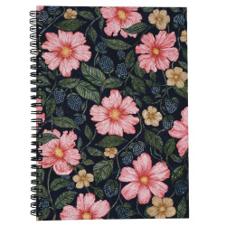 Spiral Notebook Enchanted Garden B5 - Devangari - dotted, softcover, 120 g/m2