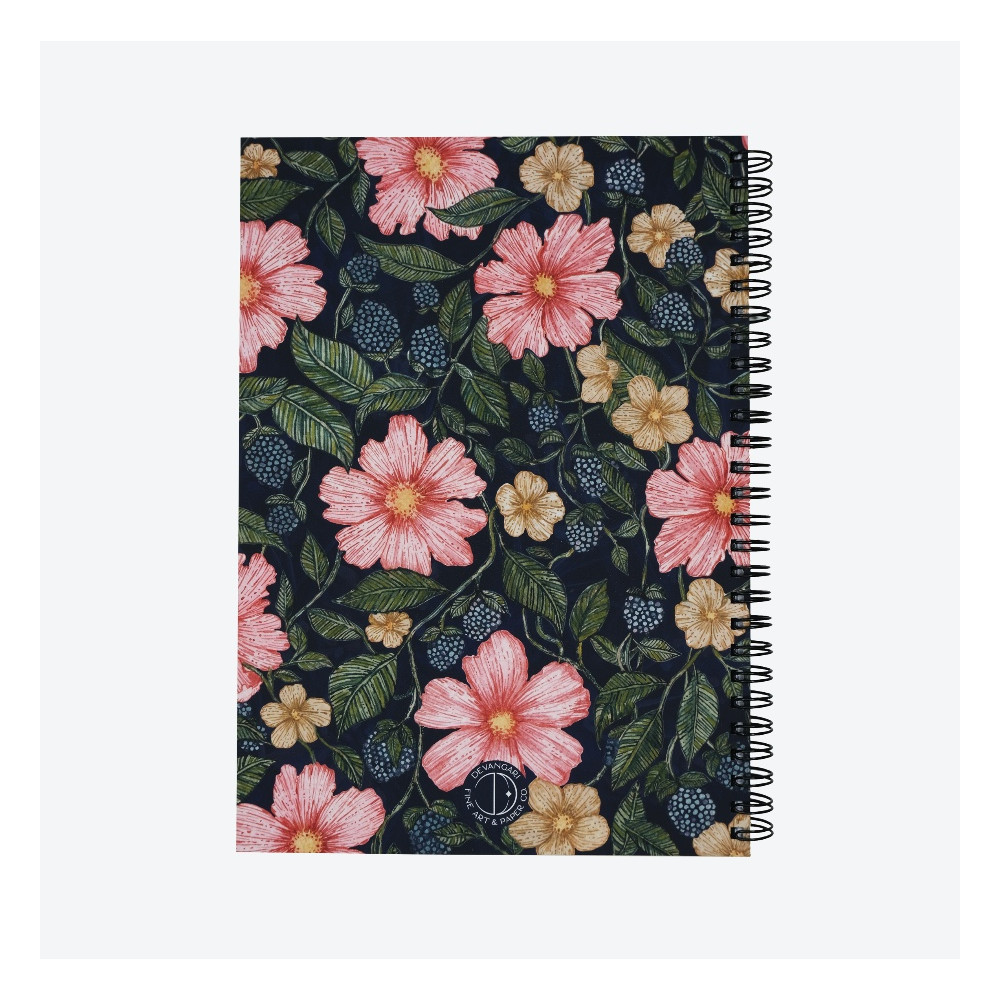 Spiral Notebook Enchanted Garden B5 - Devangari - dotted, softcover, 120 g/m2