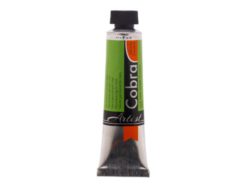 Cobra Artist oil paints - Cobra - 618, Permanent Green Light, 40 ml