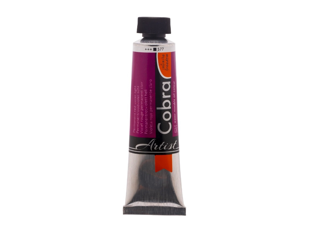 Farba olejna Cobra Artist - Cobra - 577, Permanent Red Violet Light, 40 ml