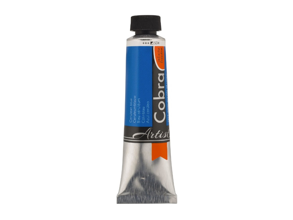Cobra Artist oil paints - Cobra - 534, Cerulean Blue, 40 ml