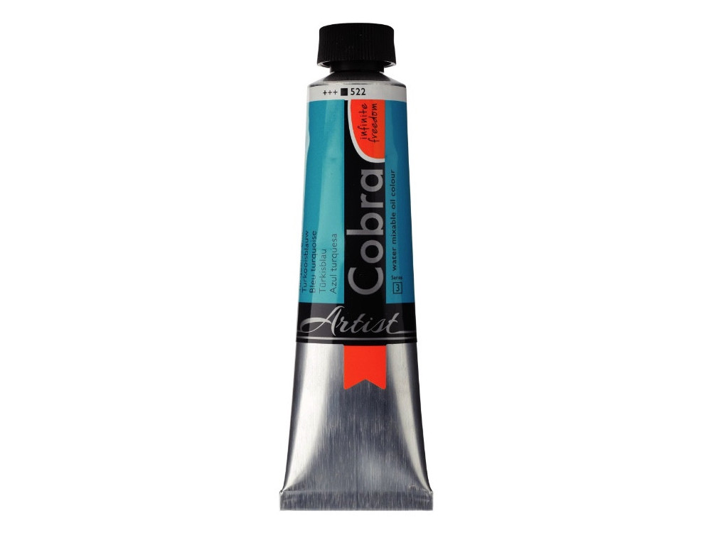 Farba olejna Cobra Artist - Cobra - 522, Turquoise Blue, 40 ml