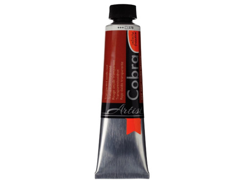 Farba olejna Cobra Artist - Cobra - 378, Transparent Oxide Red, 40 ml