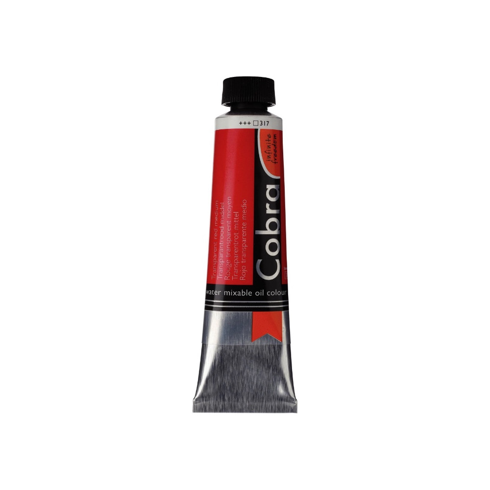 Cobra Artist oil paints - Cobra - 317, Transparent Red Medium, 40 ml
