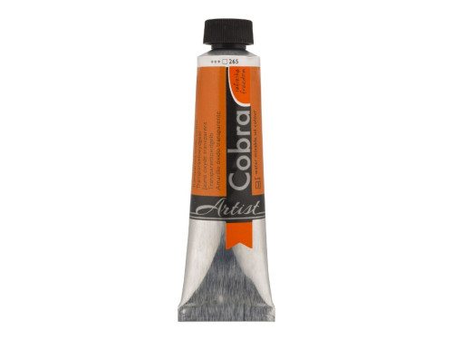 Farba olejna Cobra Artist - Cobra - 265, Transparent Oxide Yellow, 40 ml